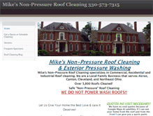 Tablet Screenshot of mikesroofcleaning.com